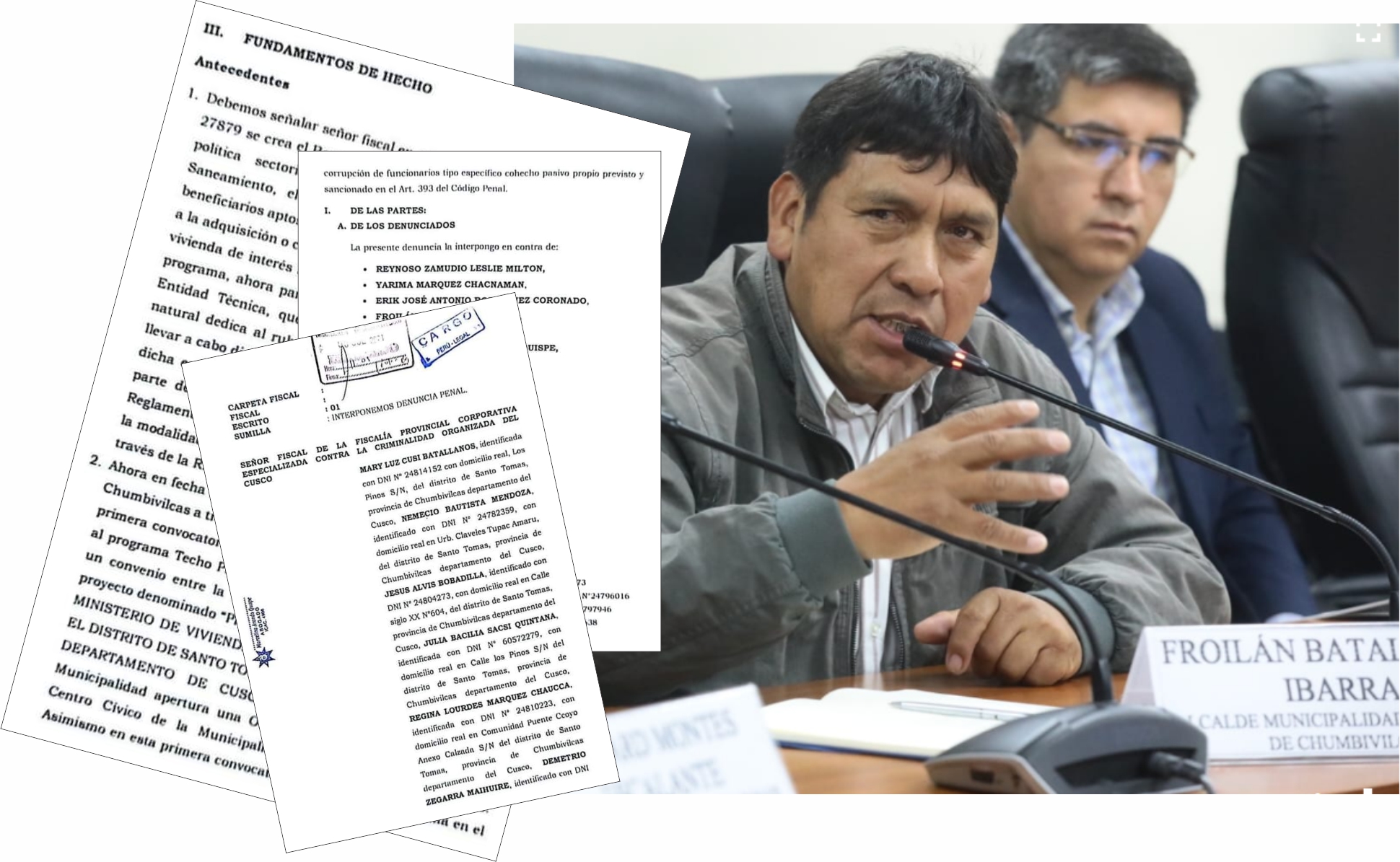 NOTICIAS CUSCO 24/07/2024: DENUNCIAN A ALCALDE CHUMBIVILCAS FROILÁN BATALLANOS Y FUNCIONARIOS POR VIL ESTAFA…